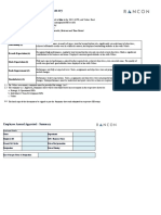 Employee Annual Appraisal - Summary: Guidelines For Completing The Form