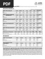 Ark Exchange Traded Funds (Etfs)