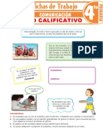 Adjetivo Calificativo para Cuarto Grado de Primaria