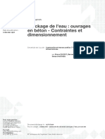 Stockage de L'eau - Ouvrages en Béton - Contraintes Et Dimenssionnement