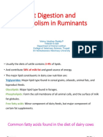 Fat Digestion and Metabolism in Ruminants