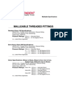 Malleable Cast Iron Forged Steel and Nipple Standards and Specifications