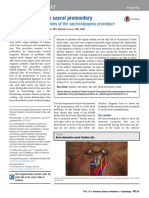 The Anatomy of The Sacral Promontory