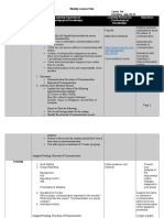 Oral Comm Weekly-Plan-1 Elements of Communication