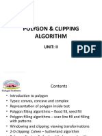 Polygon & Clipping Algorithm: Unit: Ii