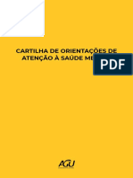 Cartilha de Orientacoes de Atencao A Saude Mental