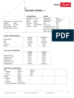 Technical Data Sheet GP14CG 200-220/220-230V 50/60Hz 1 R134a