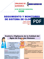 Seguimiento y Monitoreo de Sistema de Cloracion