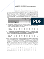 Hipótesis de Diferencia de Medias Con Datos Pareados