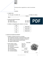 Banco de Questões: Subtema 1. Trocas Nutricionais Entre o Organismo e o Meio: Nos Animais