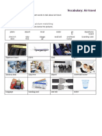 Vocabulary: Air Travel: 1. Check Your Vocabulary: Picture Matching