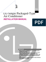 LG Single Packaged-Type Air Conditioner: Installation Manual