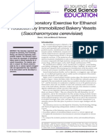 Saccharomyces Cerevisiae: A Simple Laboratory Exercise For Ethanol Production by Immobilized Bakery Yeasts