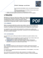 PRÁCTICA #3 Metrología - Uso Del Vernier