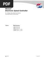 Manual Electronic Speed Controller: For Voltage Adjustable Fan Motors (Microprocessor Controlled)