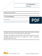 Edições ASA - 11.º Ano - Teste 3 de 2019-20 PDF