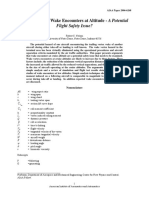 Trailing Vortex Wake Encounters at Altitude - A Potential: Flight Safety Issue?