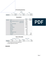 Explore: Case Processing Summary