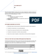 Sales Management: TECEP® Test Description For MAR-322-TE