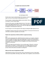 With The Block Diagram Explain Basic Elements of DSP