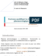 1 - Facteurs de Variabilité Pharmacocinétique