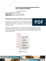 EVIDIDENCIA No. 4 INFORME IMPLEMENTAR LA PROGRAMACIÓN EN LADDER DE PLC