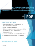 Insecticide Act 1968-Insecticide Residues and Waiting Periods