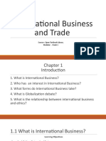 International Business and Trade