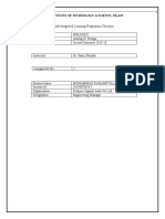 Birla Institute of Technology & Science, Pilani: Analog Assignment