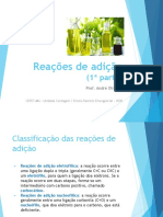 Reações de Adição - 1 Parte - SLIDES