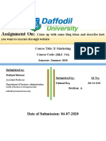 Assignment On:: Date of Submission: 04-07-2020