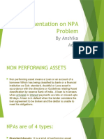 Presentation On NPA Problem: by Anshika Aditi