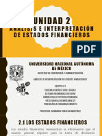 Unidad 2: Análisis E Interpretación de Estados Financieros