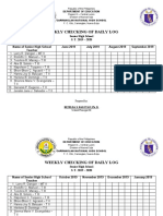 Weekly Checking of Daily Log