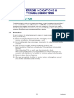 Chapter 2 Error Indications & Troubleshooting: 1.1 Precautions