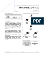 BTA08, BTB08 and T8 Series: 8A Triac