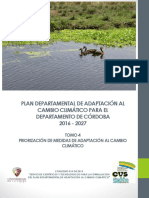 Plan Departamental de Adaptacion Al Cambio Climatico para El Departamento de Cordoba 2016 - 2027 Tomo 4