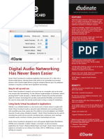 Audinate Dante Virtual Soundcard Datasheet en