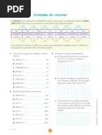 Ficha de Actividad - Conversiones de Unidades de Volumen 6to Grado PDF