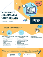 TDIP201 - Group4 - Assessing Grammar & Vocabulary