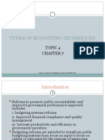 Types of Budgeting Techniques: Topic 4