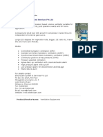 Monal DM Respirator Specifications