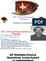 ASP / CSP Exam Preparation Workshop: Introductory Session (Day 1)