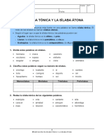 Si769laba To769nica A769tona y Palabras Agudas 4 PDF