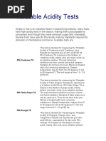 Titratable Acidity Tests: RN-Table Grape TA