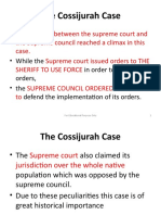 The Cossijurah Case