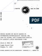 Shock Shapes On Blunt Bodies in Hypersonic-Hypervelocity Helium, Air, and Co2 Flows, and Calibration Results in Langley 6-Inch Expansion Tube