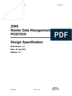 Zims Master Data Management For Position Design Specification