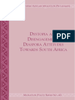 Dystopia and Disengagement - Diaspora Attitudes Towards South Africa