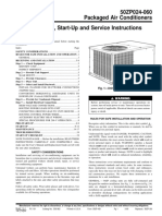 50ZP024-060 Packaged Air Conditioners Installation, Start-Up and Service Instructions